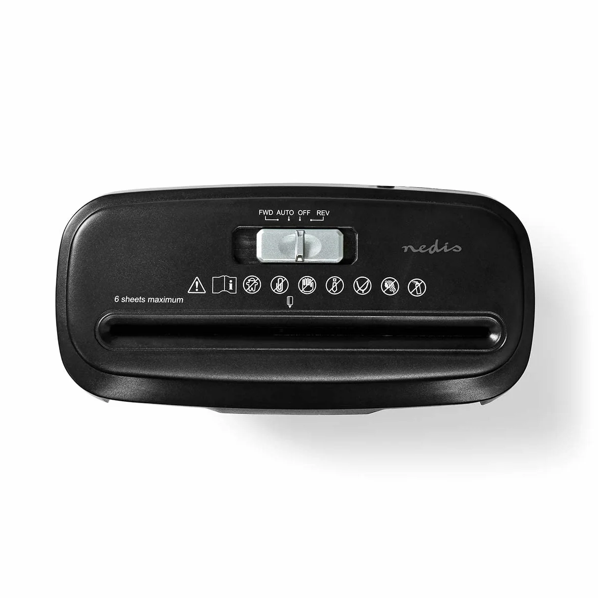 Distruggi documenti - 6x pagine A4-10 l - Standard di sicurezza: DIN 2-190 W - Nero