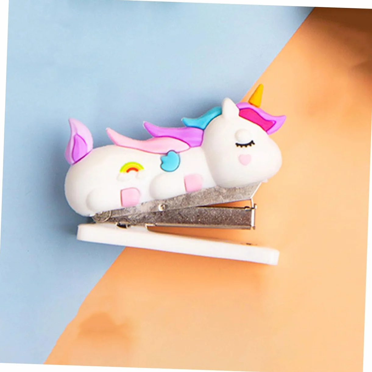 Operitacx 10pezzi Stapler Cartoon Cute Hand Stapler for Office Home School Lightweight Portable for Students Crafting
