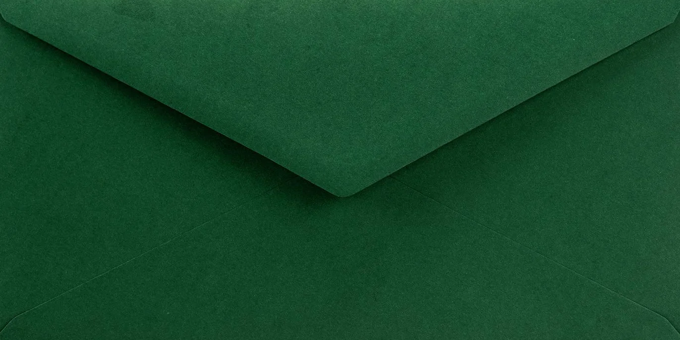 Sirio Color Netuno 100 buste lettera verde scuro 220 x 110 mm 115 g DL americane