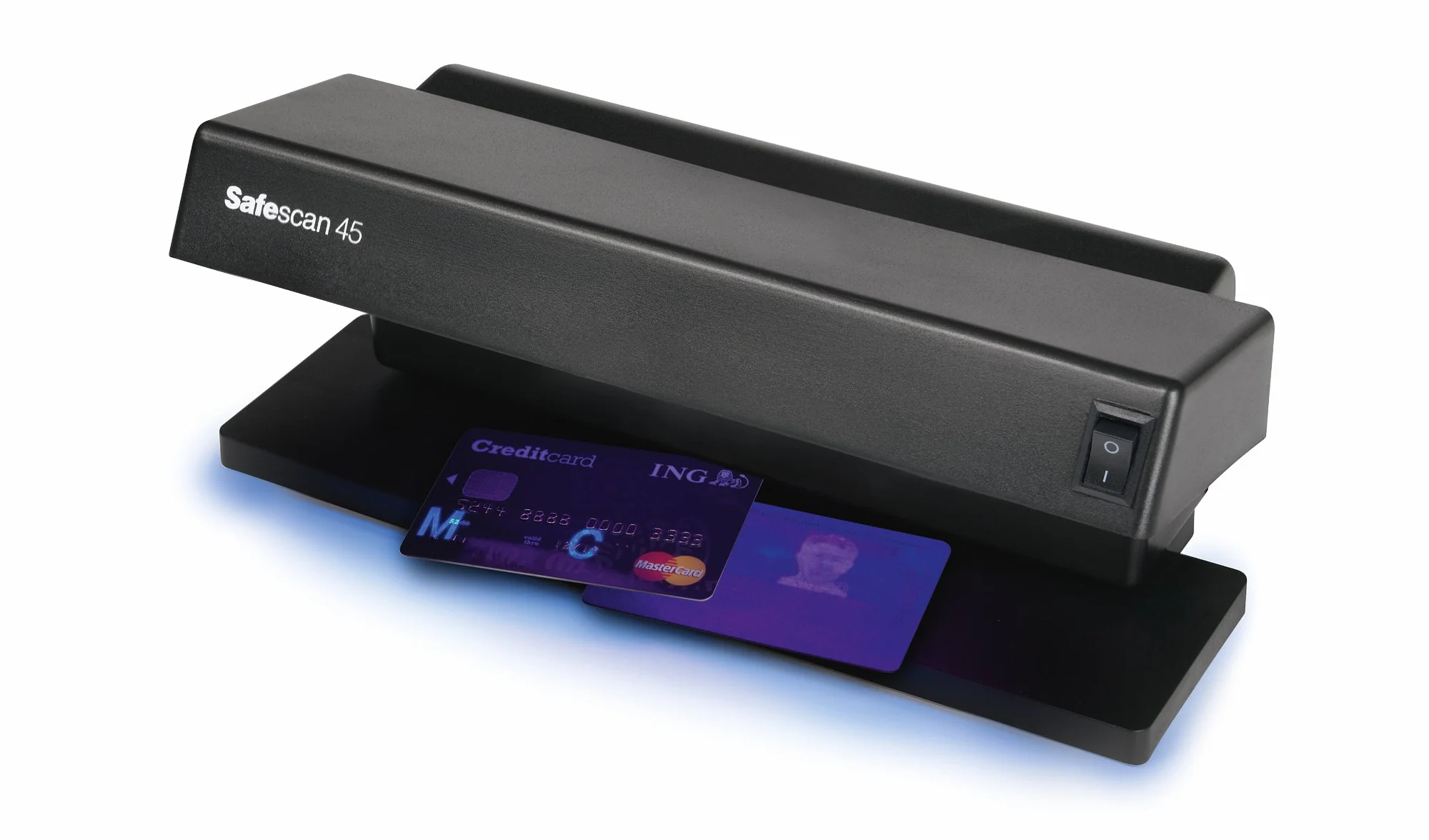 Safescan 45 Verifica banconote UV che verifica banconote, carte di credito e documenti, Verifica banconote UV per nuove banconote, Verifica banconote con UV, Verifica banconote con luce UV