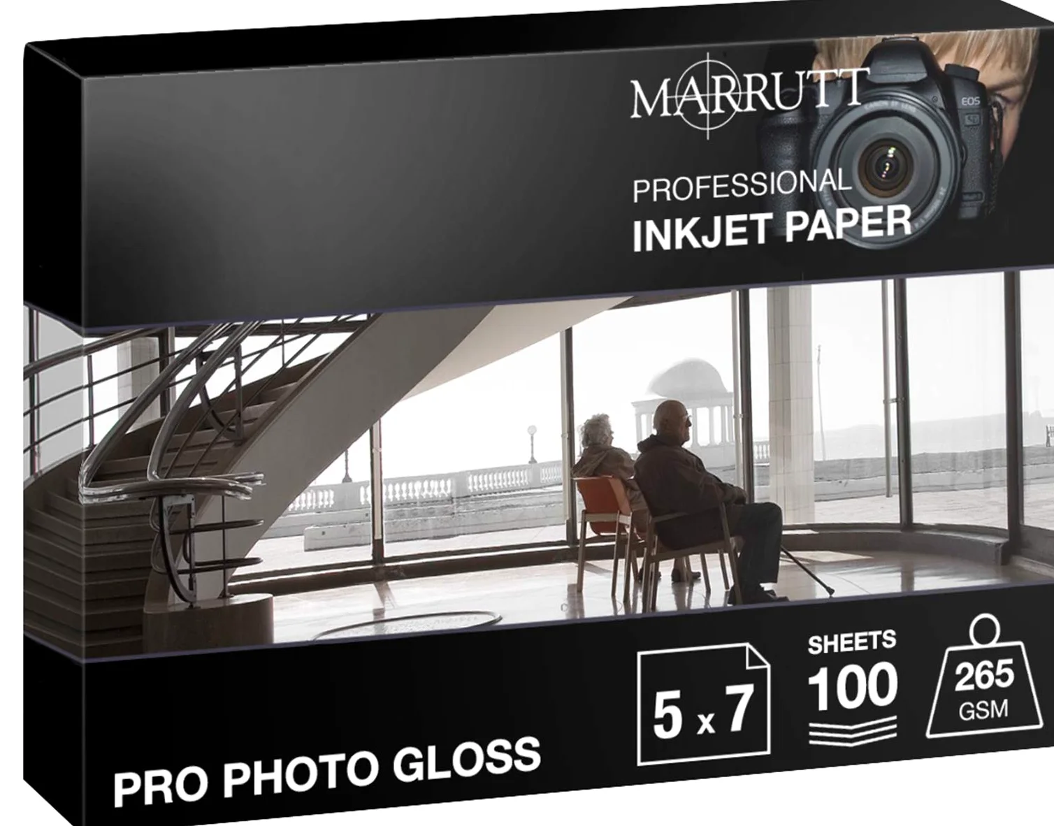 Marrutt 265 GSM Pro photo Gloss Paper – 12,7 x 17,8 cm, 100 fogli