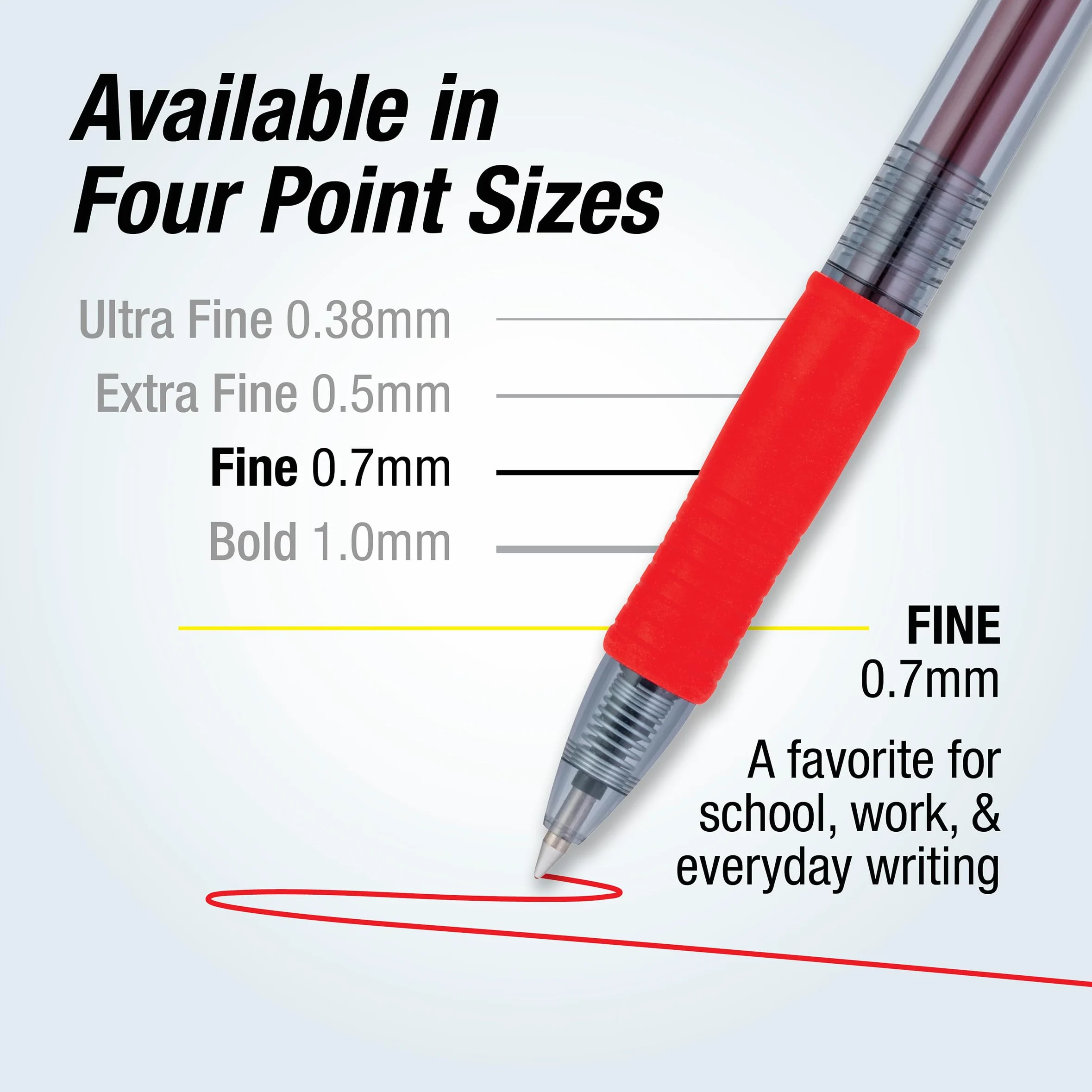 Pilot G2 Premium - Penne a sfera ricaricabili e retrattili, punta fine da 0,7 mm, colori assortiti, confezione da 10