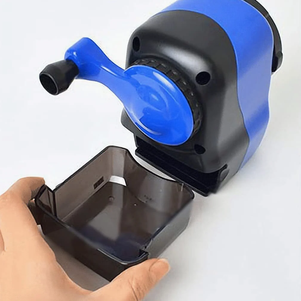 Habiba Temperamatita Vassoio per trucioli con Regolazione dell'angolo a Tre velocità Alimentazione Automatica della Penna Temperamatite a manovella Temperamatite Innovativo Manuale