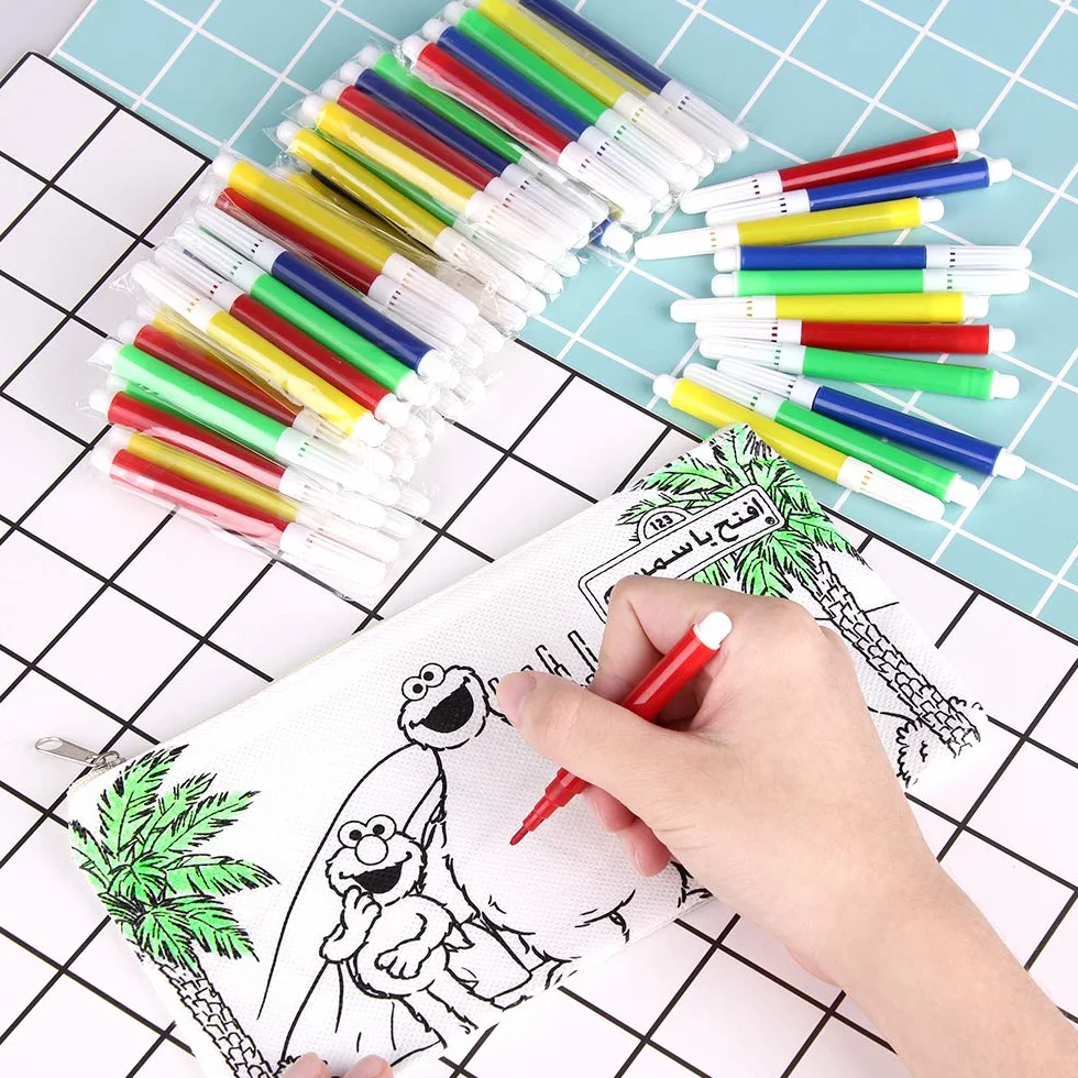 Faburo 32pz Kit Astucci da Colorare e Penne Colorate per Bambini Feste Compleanno Natale