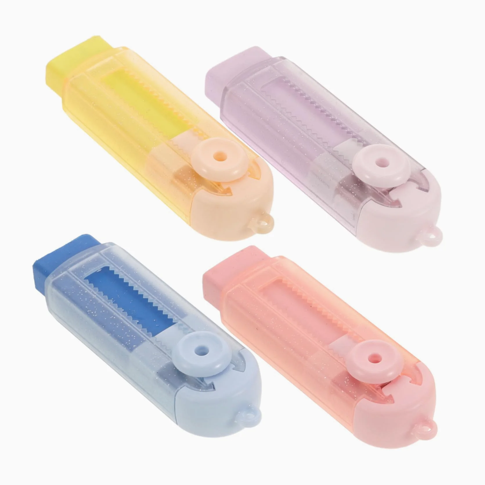 TEHAUX 20pezzi Retrattile Senza Tracce Per Studenti Cancelleria Colorata Per Esami e Ufficio Di Gommini e Facile Da Usare e Portatile