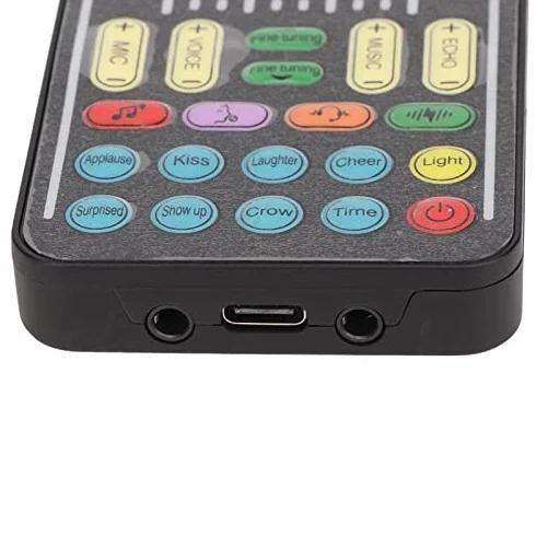 Cambia Voce Portatile, Travestimento Vocale Bluetooth Portatile con 8 Effetti Sonori, Luci a LED, Voce Regolabile, Modulatore Vocale per Giochi per PC