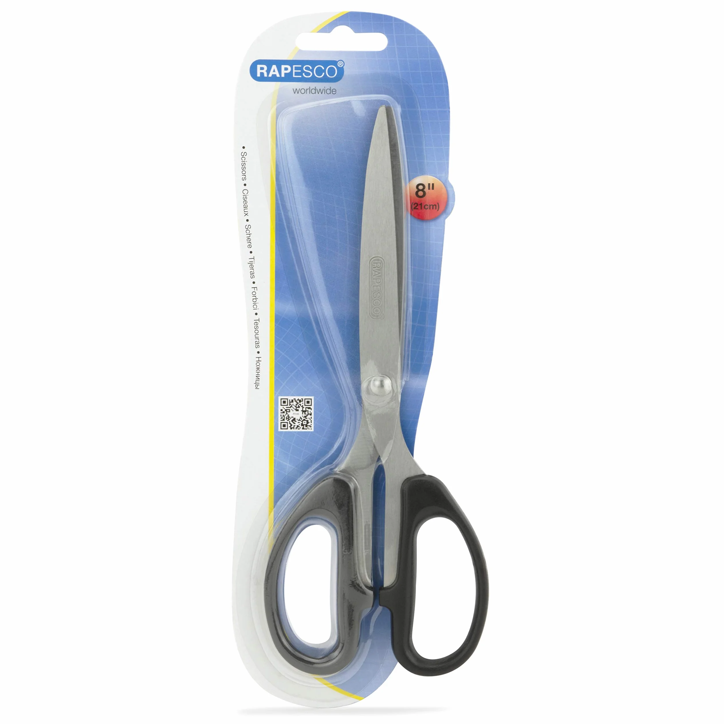 Rapesco CS0205B1 Forbice in Acciaio Inox 21 cm Nero