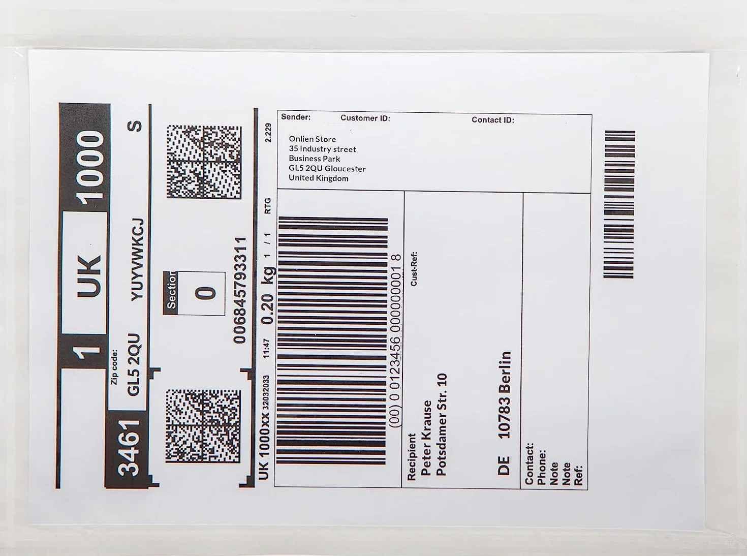 Pakomat Buste portadocumenti DIN C5 per formato A5, trasparenti autoadesive (500)
