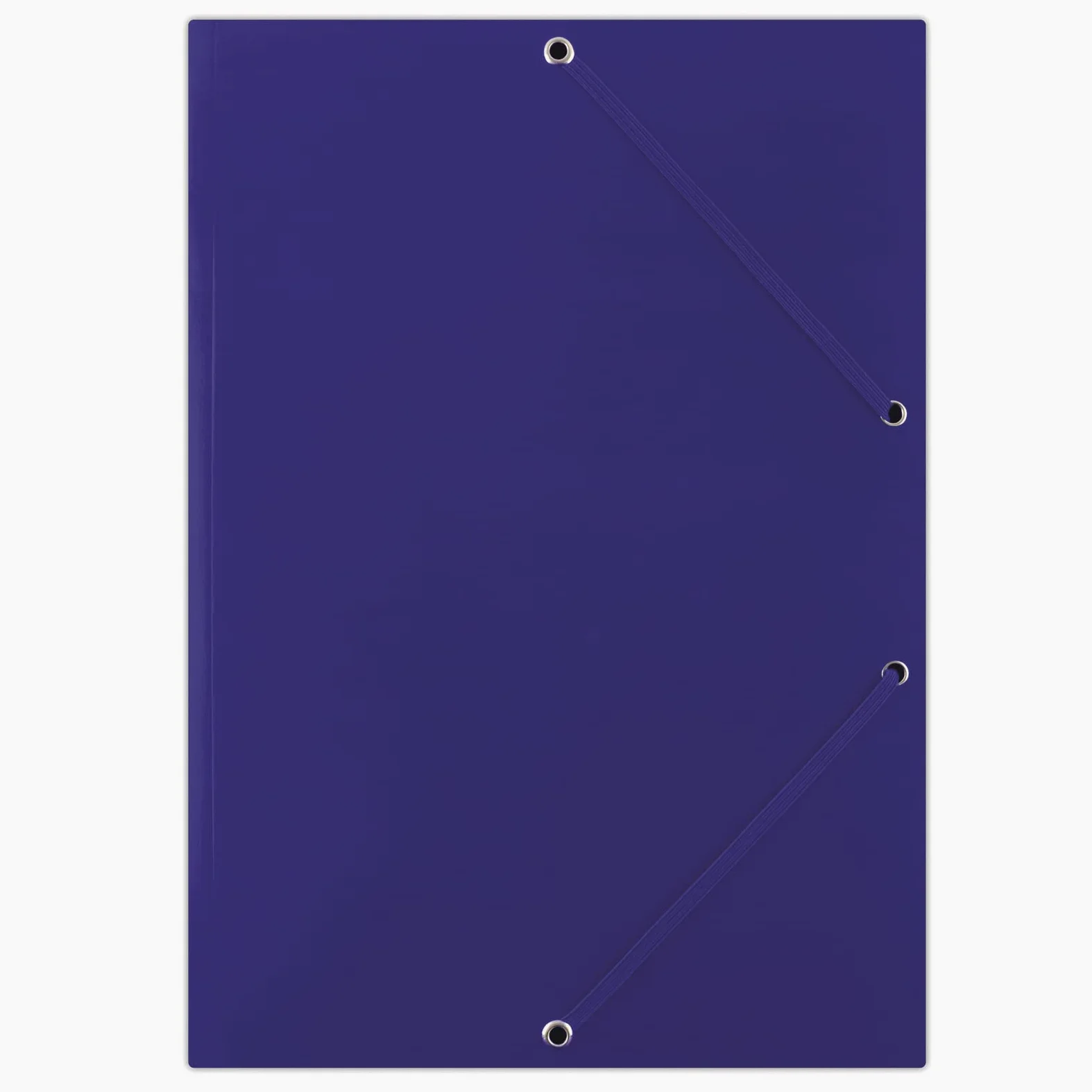 DONAU FEP10G - Cartellina portadocumenti A4, in cartone resistente, con 2 elastici in gomma, confezione da 50 pezzi, colore: blu, ideale per l'ufficio e la scuola, punto verde