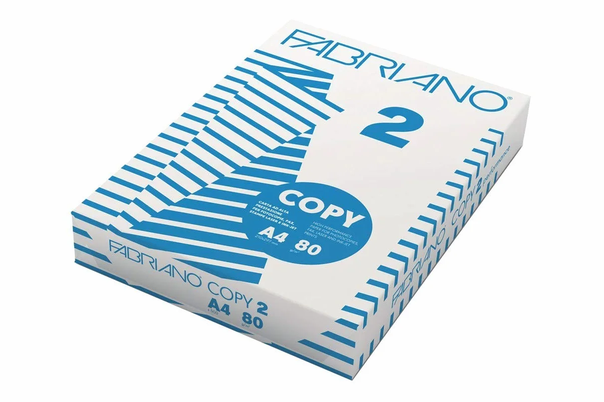 Fabriano Carta per Fotocopie A4 80 gr Confezione da 5 risme 500 Fogli