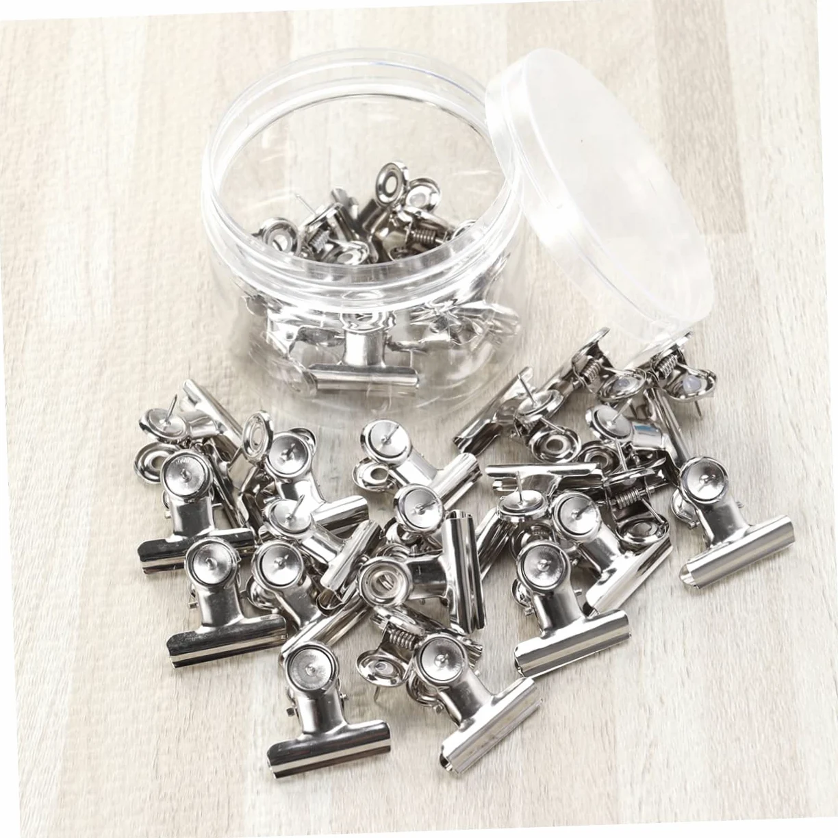 NUOBESTY 60pezzi Clip Binder Metalliche Per Ufficio Clip Da Scrivania Regolabili Per Organizzare Documenti e Forniture Di Cancelleria Confortevoli e Resistenti Nero