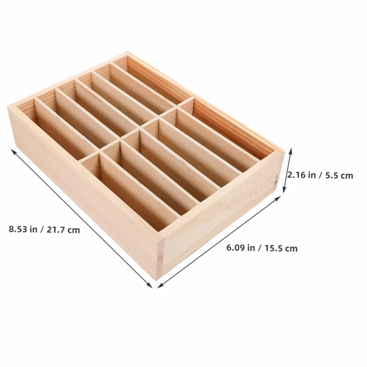 Homoyoyo Organizer in Legno Per Cellulare 12 Scomparti, Porta Telefono Da Tavolo Compatto e Protettivo, Supporto Per Cellulare Da Ufficio e Aula, Set 2 Pezzi Per Gestione e Archiviazione Telefoni