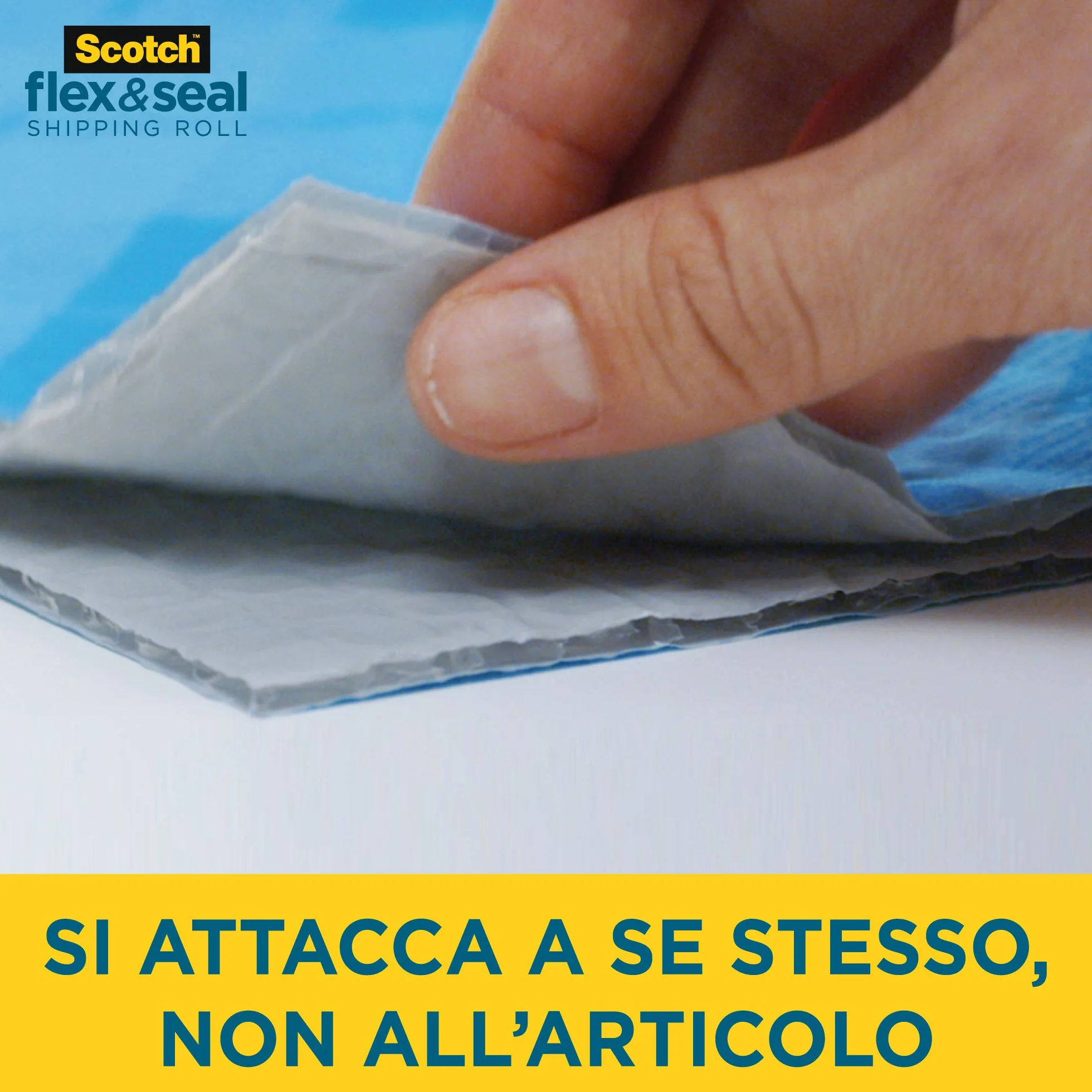 Scotch Flex & Seal Rotolo di Spedizione 38 cm x 6 m Imballaggio Alternativa a Poli Mailer