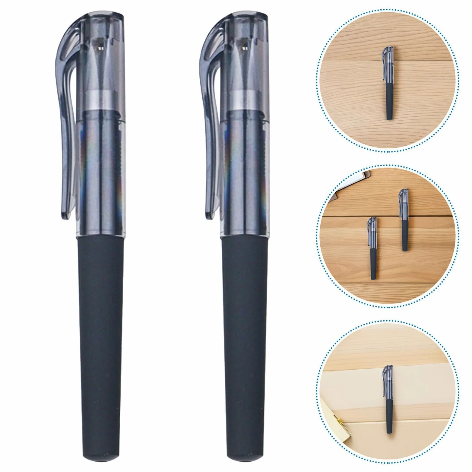 50 Penne Gel Tascabili Punta Fine 0,5 Mm, Penne da Viaggio Compatte Cappuccio, Inchiostro Nero Resistente per Scuola, Ufficio e Appunti Quotidiani