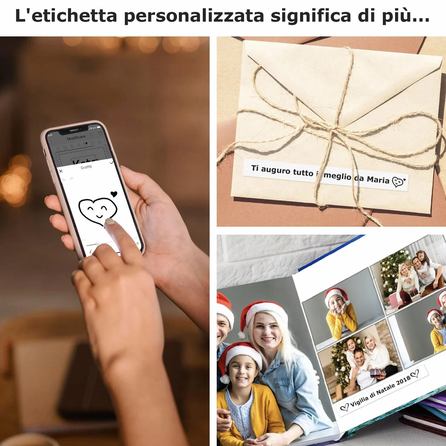SUPVAN E10 Mini Etichettatrice Bluetooth, Etichette Adesive Impermeabili, App con 40+ Caratteri e 600+ Icone, Stampante per Casa, Ufficio