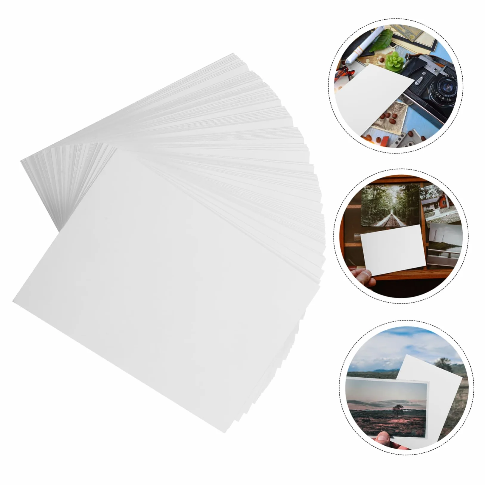 DOITOOL 4 Set Carta Fotografica Foto Lucida Immagini Foto Stampa Di Carte Fotografiche Documenti Della Stampante Album Carte Fotografiche Alto Colore Carta Bianca 100 Fogli*4