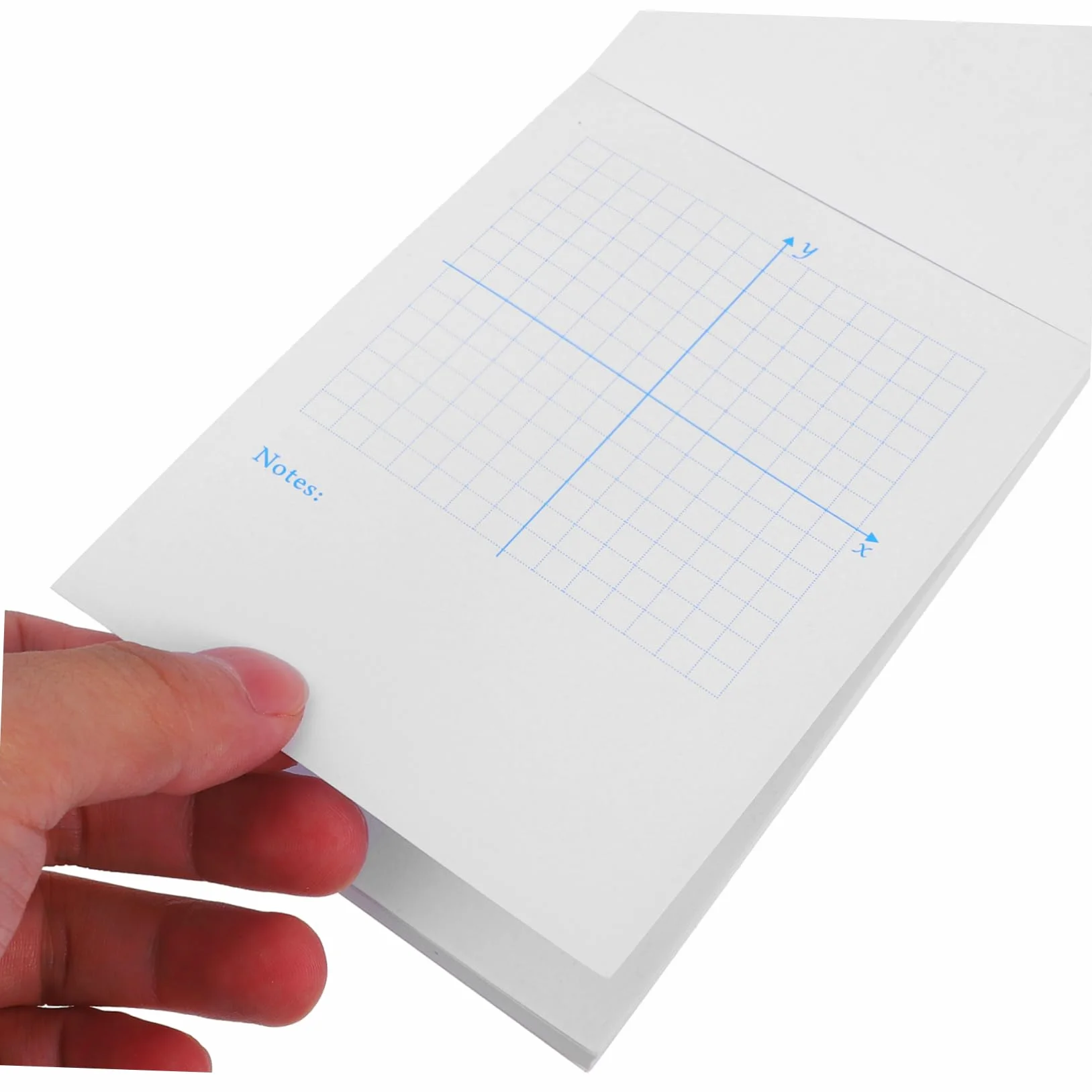 Operitacx 4 Pezzi 2 Quaderno degli assi coordinati blocco di carta a griglia foglio da disegno di matematica carta grafica fornitura di matematica fornitura di disegno bianca