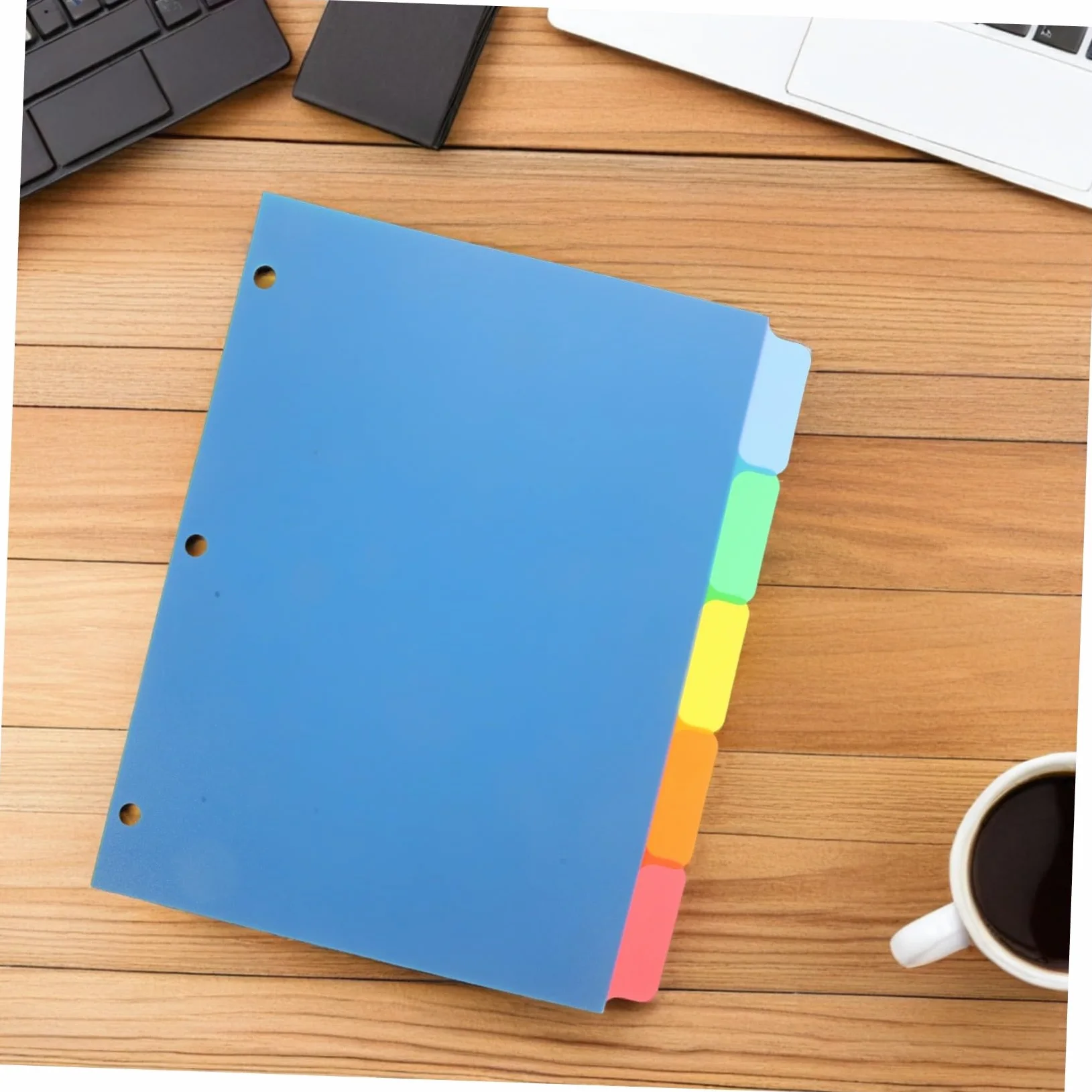 SHINEOFI 20pezzi Divisori in Plastica per Raccoglitori con Linguetta Colorata Vuota per Scrivere per Quaderni Anelli Divisori Linguetta Riutilizzabili per Ufficio Casa e Scuola