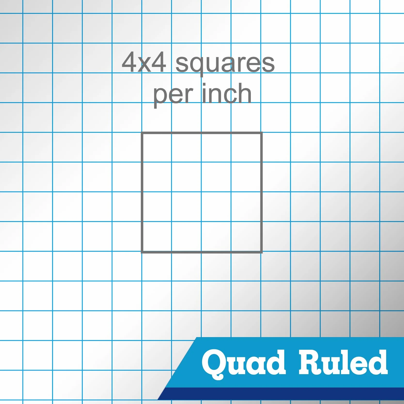 WritePads KAISA - Blocco per appunti a quadretti, a righe, 21,6 x 27,9 cm, blocco per appunti in carta, 12 blocchetti bianchi, BL-MWT50Q-12, prodotti negli Stati Uniti.