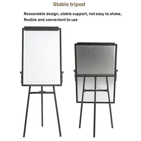 Lavagna portatile cancellabile a secco, altezza regolabile e design pieghevole, ideale per insegnamento in ufficio e uso domestico