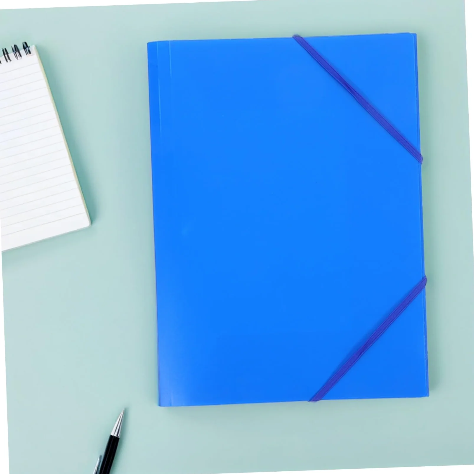 Cartella Portadocumenti A4 con Elastico 10 Pezzi Organizer File in Plastica Resistente per Ufficio Scuola e Viaggio Cartellina Portatile per Documenti con Chiusura a Corda