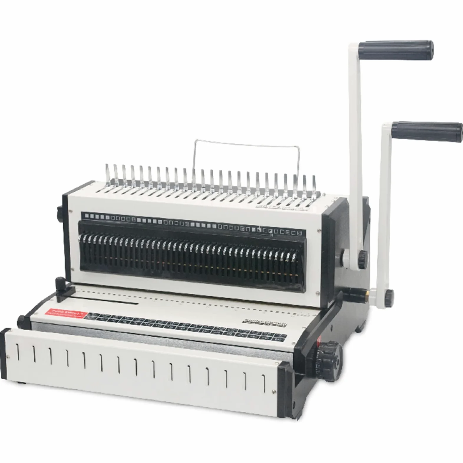 Accessori per Ufficio, rilegatrice Grembiule Multifunzionale e rilegatrice ad Anelli in Ferro Punzonatrice e rilegatrice a Clip 3 in 1 per Documenti da Ufficio