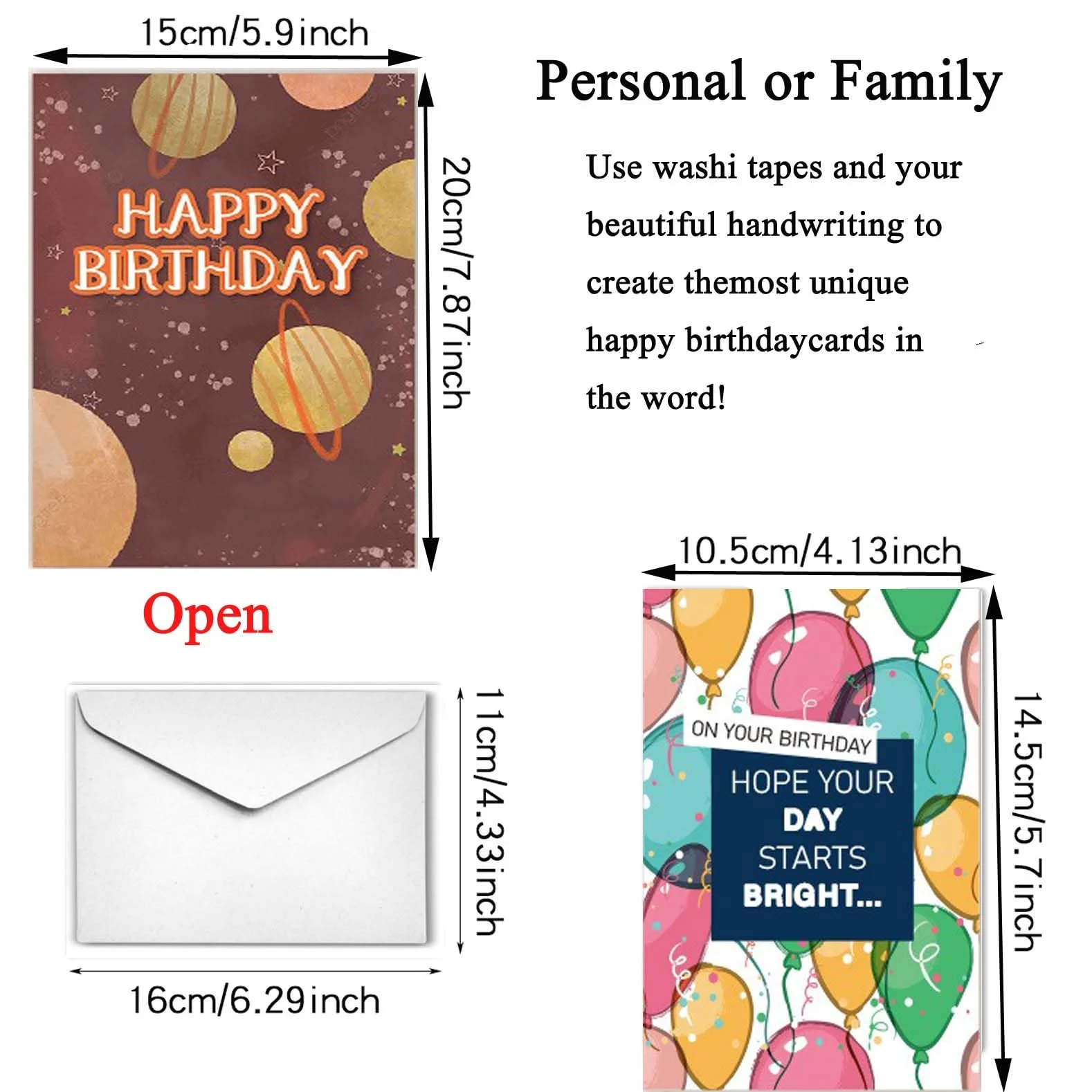 Biglietti Compleanno Divertenti per Adulti e Bambini (12 szt.)