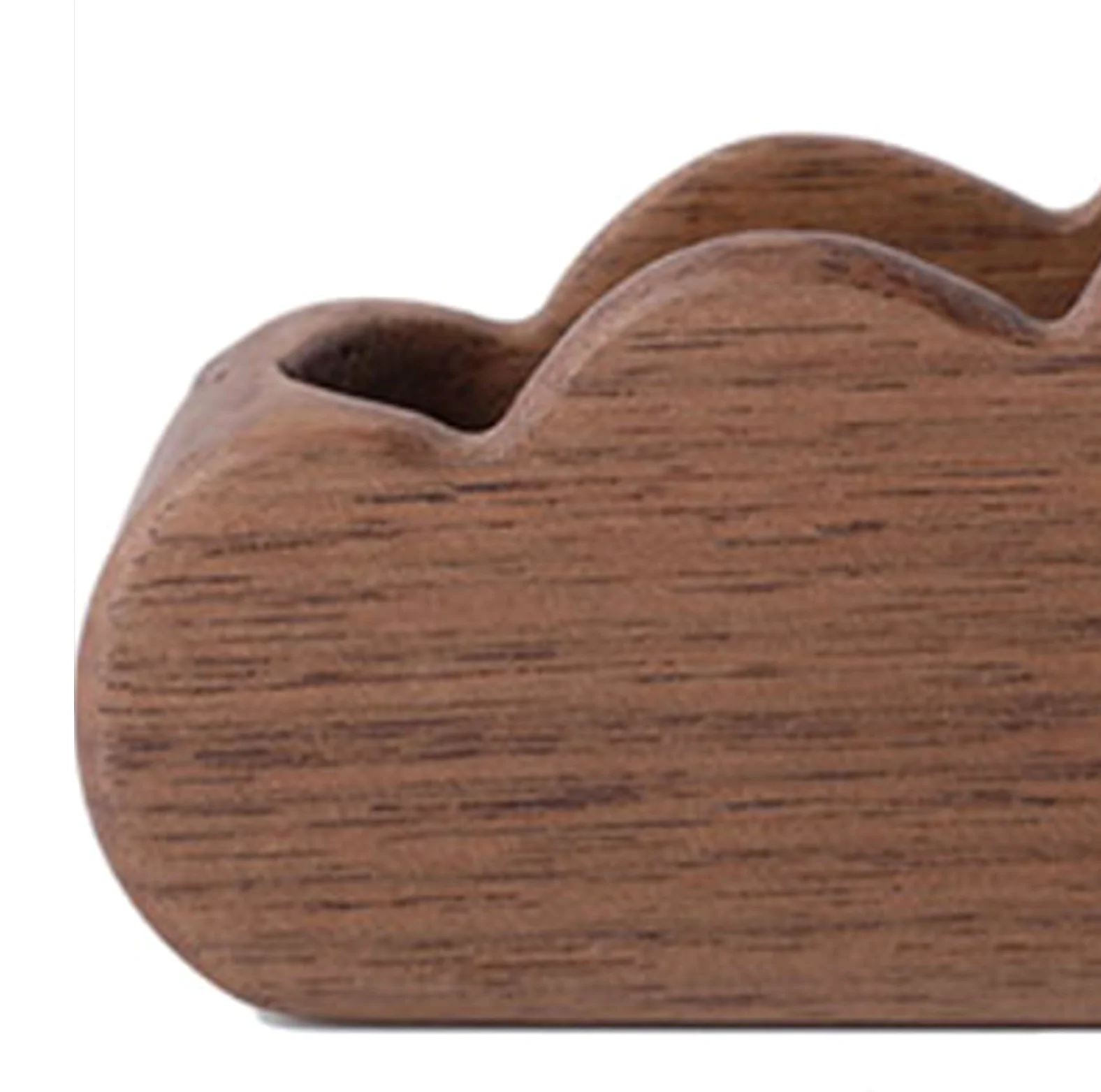 Espositore per Biglietti da Visita, Porta Biglietti da Visita per scrivania, espositore in Legno per Biglietti da Visita per Ufficio, Tavolo per Ufficio e casa (Naturale 12x4,8x3 cm)