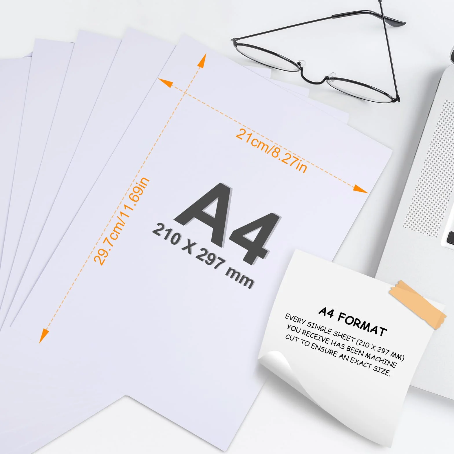 Cartone A4 300 g/m² 50 Fogli Carta Spessa Bianca per Stampanti