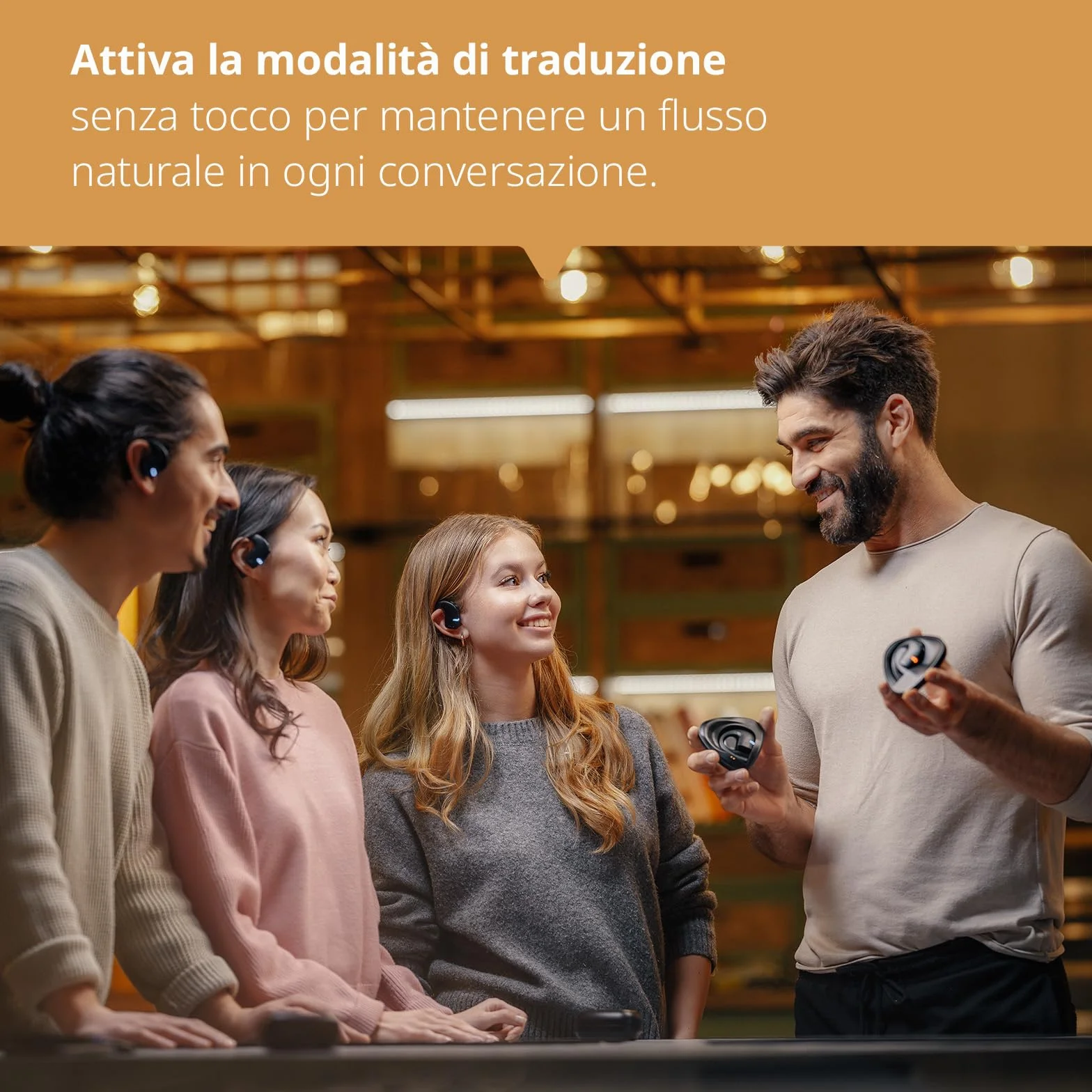 Vasco Translator E1 /Auricolari traduttore simultaneo vocale in oltre 50 lingue