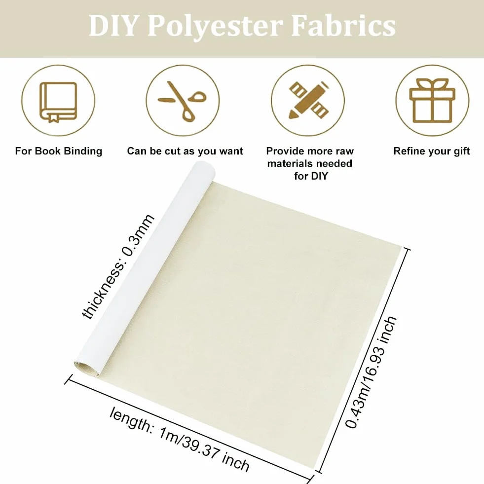 OLYCRAFT panno per rilegatura libri 100 x 43 cm tessuto retro carta copertura protettiva