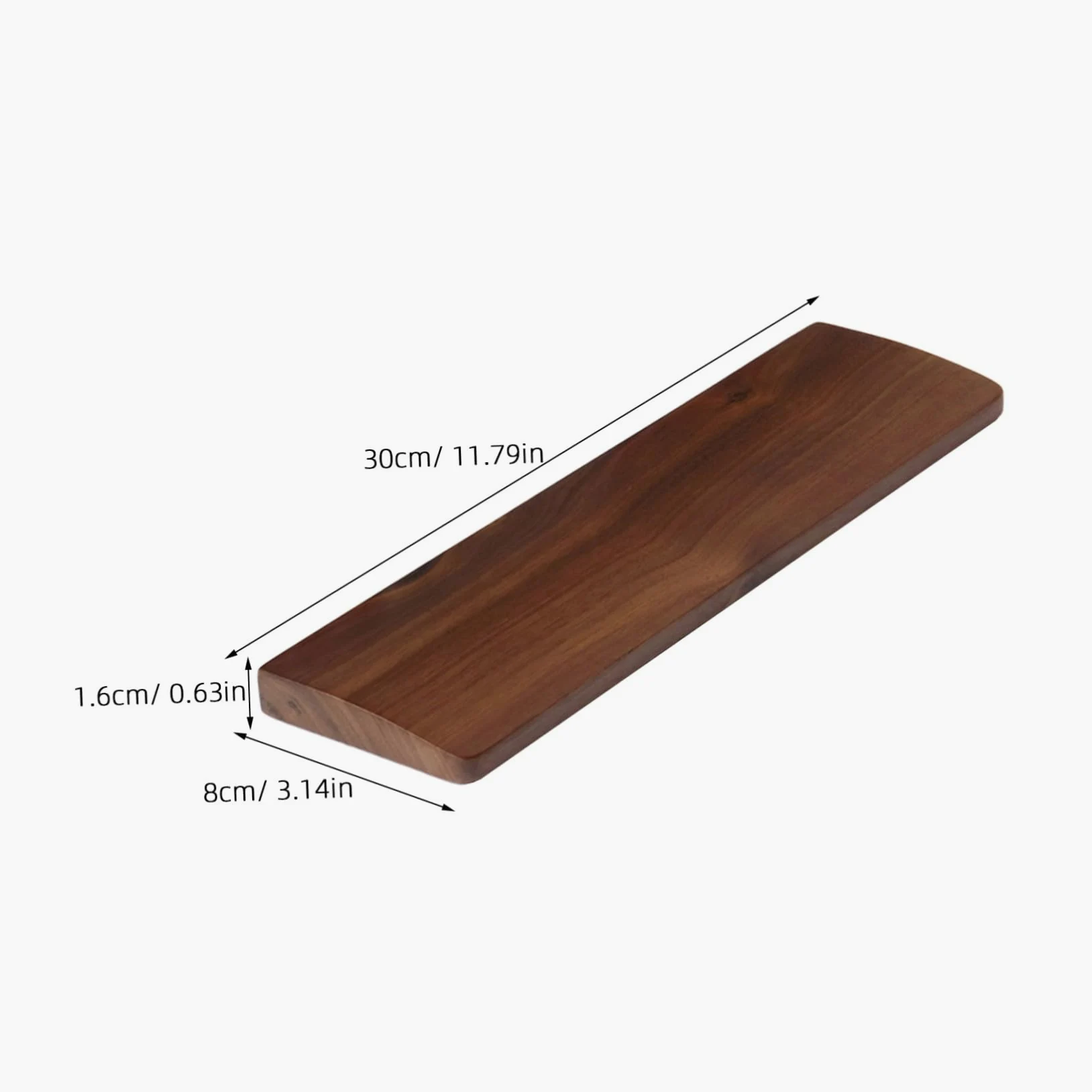 Operitacx Poggiapolsi in Legno Per Tastiera 300 Mm X 80 Mm Poggiapolsi Per Giocatori Impiegati