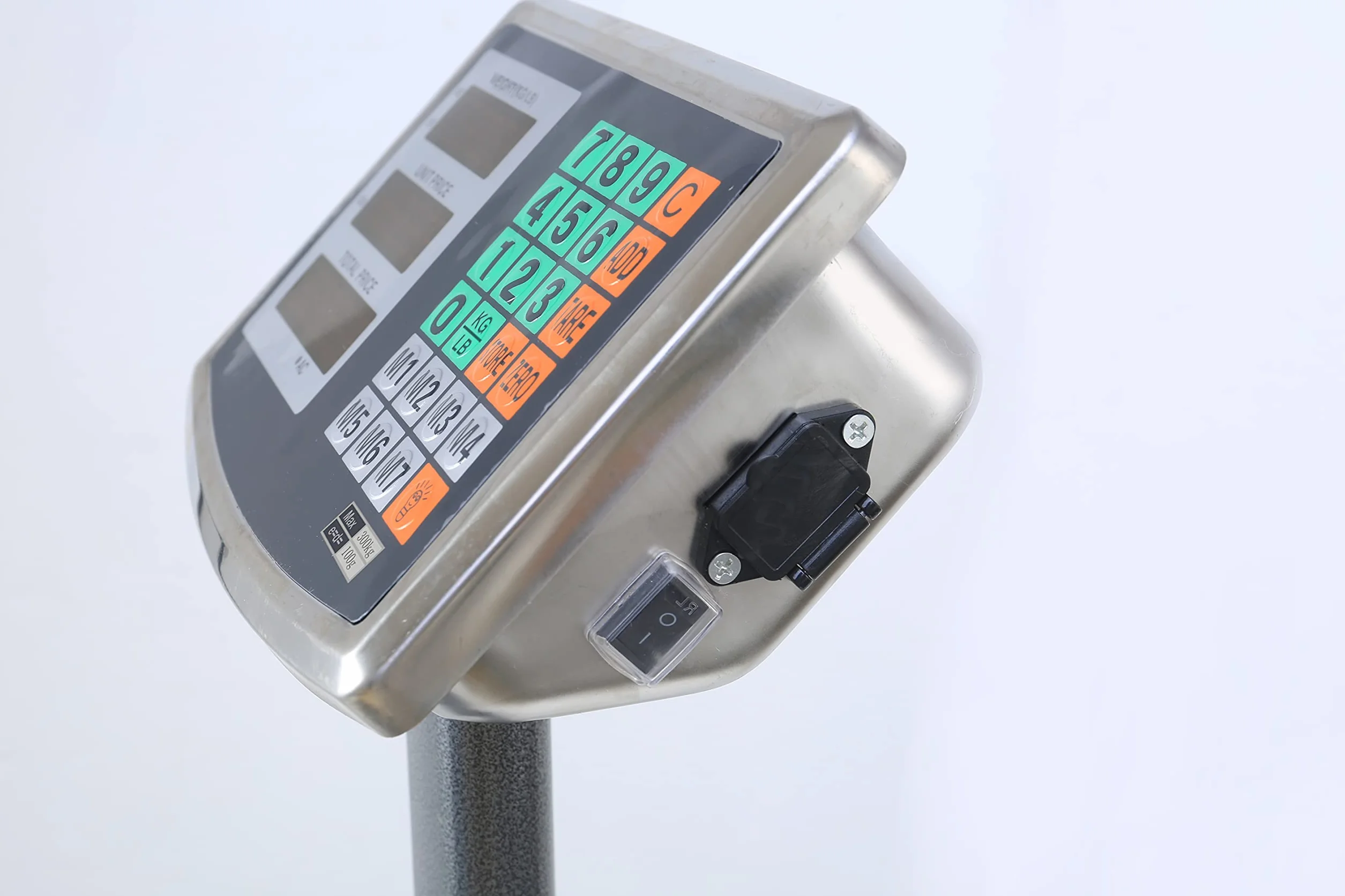HF Bilancia a Piattaforma Digitale 150 kg Professionale 40×30 cm Display LED Batteria Ricaricabile
