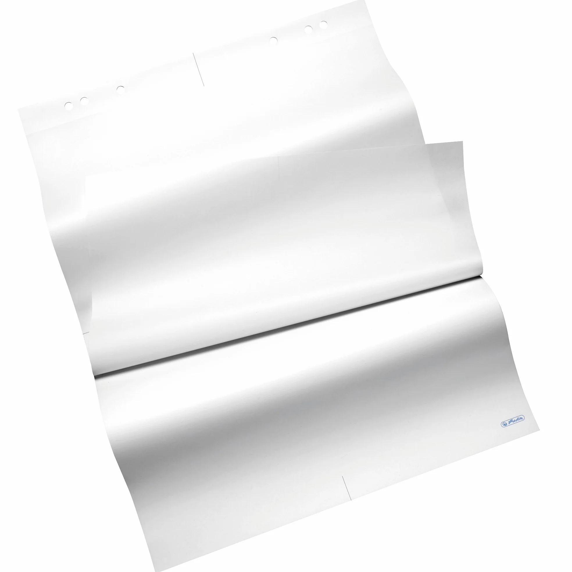 Herlitz Blocco per lavagna a fogli mobili, 65 x 98 cm, 20 fogli, bianco, 80 g/m² FSC Mix, 5 pezzi