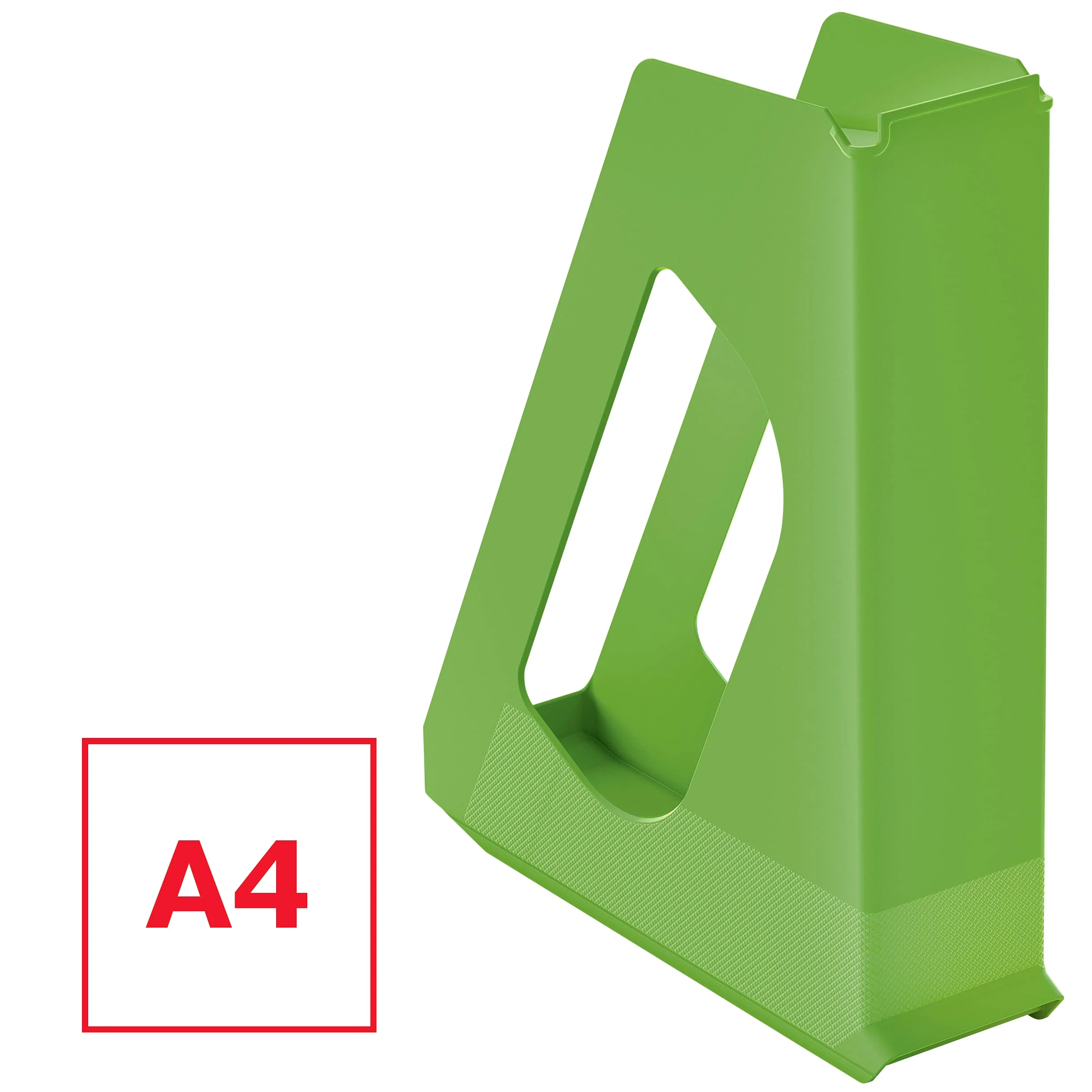 Esselte VIVIDA 628219 - Set di 10 raccoglitori in formato A4, ideali per volantini, brochure, documenti, cartelline e cucitrici, in plastica resistente, verde, confezione da 10 pezzi