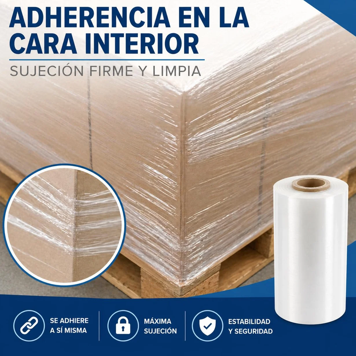 Film estensibile automatico trasparente 500 mm x 1512 m - Bobina industriale 16 kg - 23 micron ±2 - Plastica Stretch Film per enfardatrice automatica, pallettizzazione, imballaggio e logistica