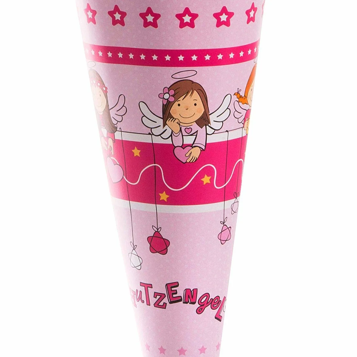 Goldbuch Cono per la scuola del fratello 35 cm rosa cartone laccato chiusura in feltro colorato