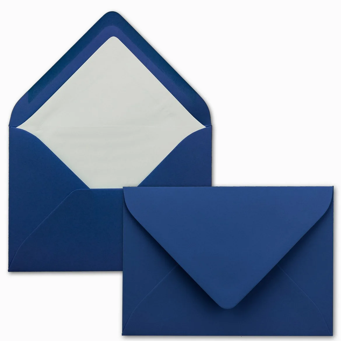 Glüxx-Agent - 600 buste per lettere, formato DIN B6, 12,5 x 17,6 cm, 110 g/m², con incollaggio a umido, senza finestra, colore: blu scuro