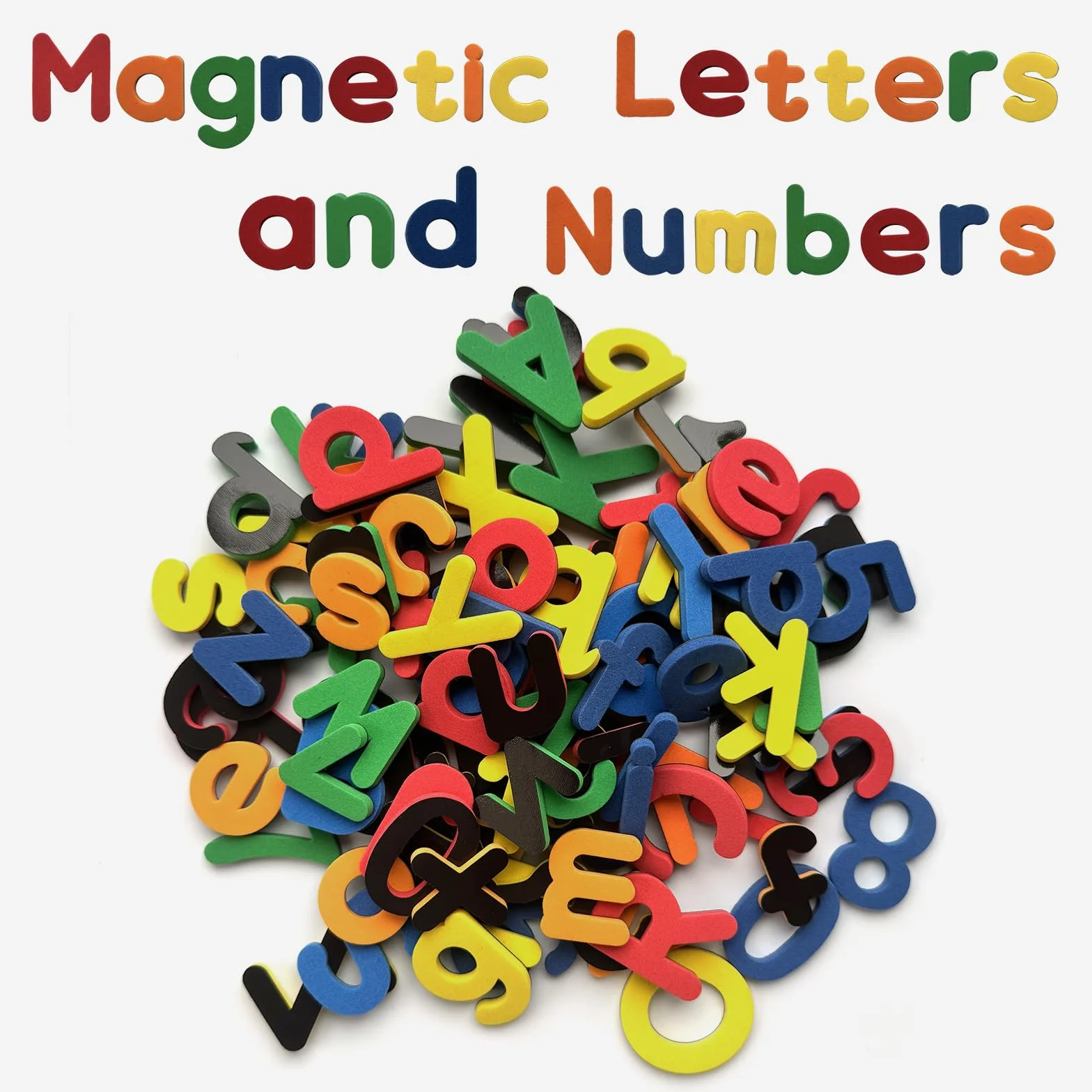 Lettere Magnetiche per Bambini 105 Pezzi Magneti Alfabeto per Lavagna Magnetica e Frigo Set Alfabetiere con Numeri