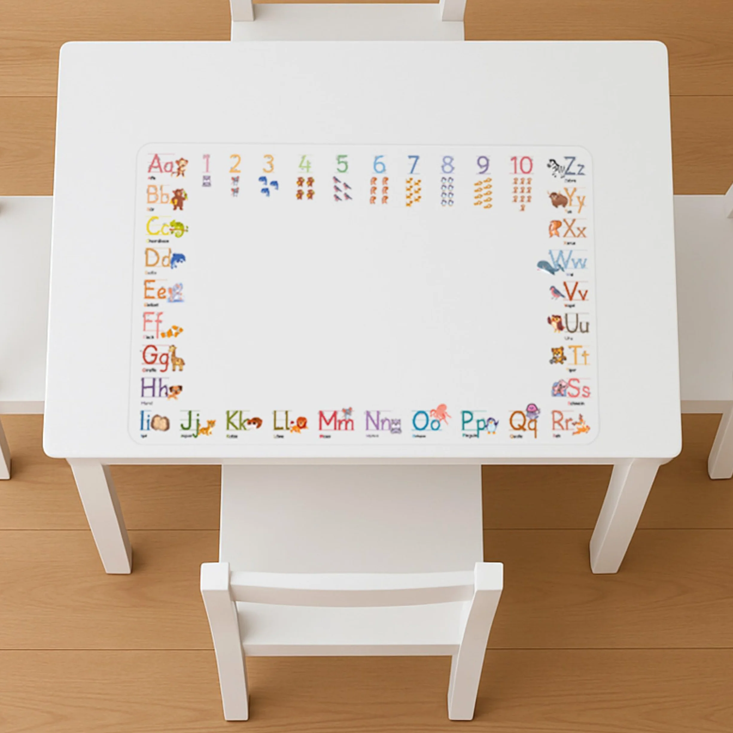 PROFOLIO Sottomano da scrivania per bambini antiscivolo lavabile ABC 60x40 cm