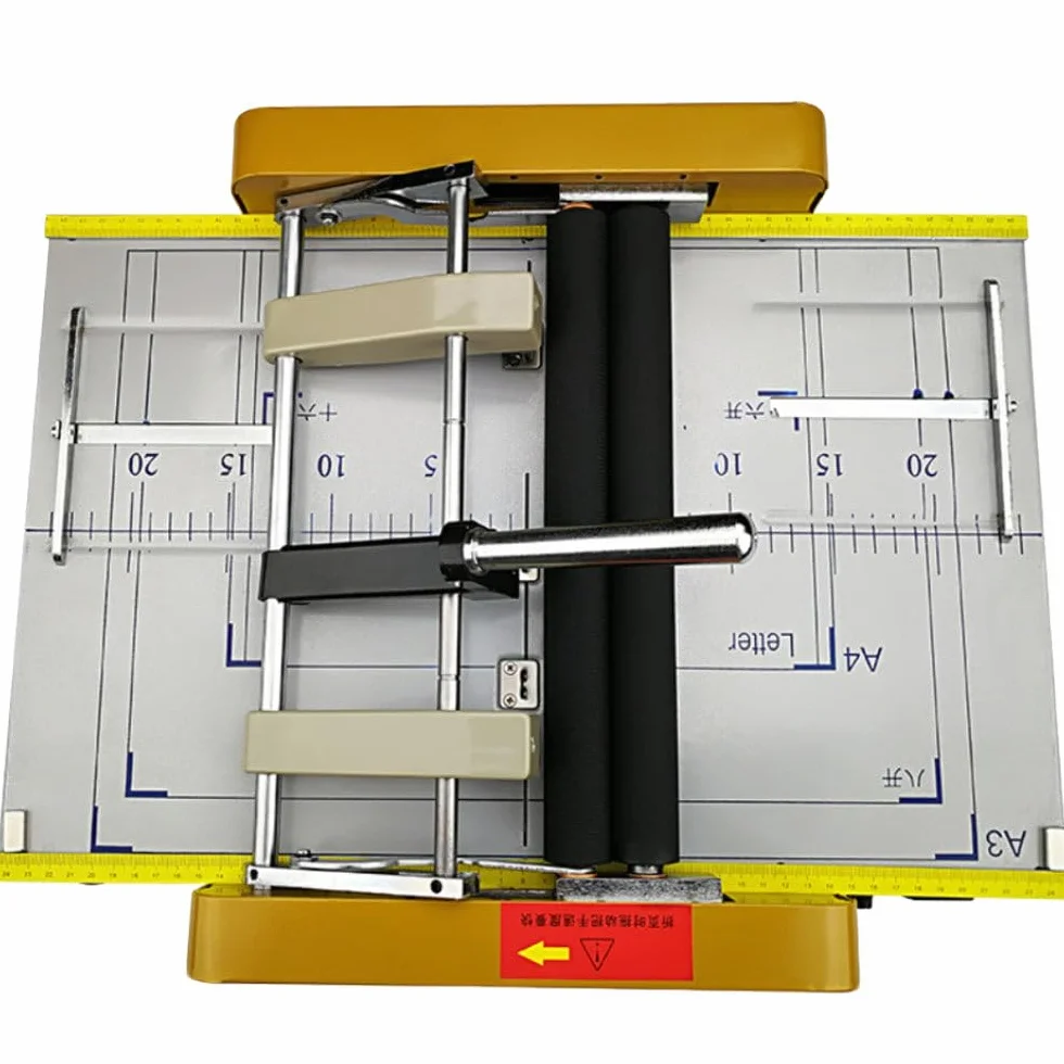 Cucitrice Elettrica per Libri Piegatrice per Brochure A3 Automatica a Pinzatura Piatta con Cucitura a Sella 11.69x16.54"