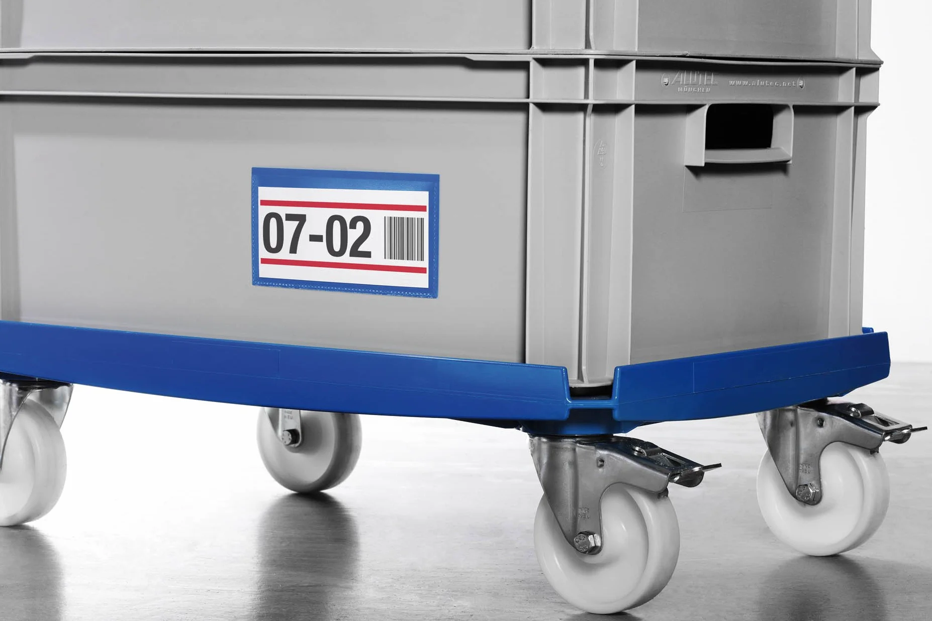 Durable 176307 Buste con Bande Adesive, A6 Orizzontale, Confezione da 50 Pezzi, Blu