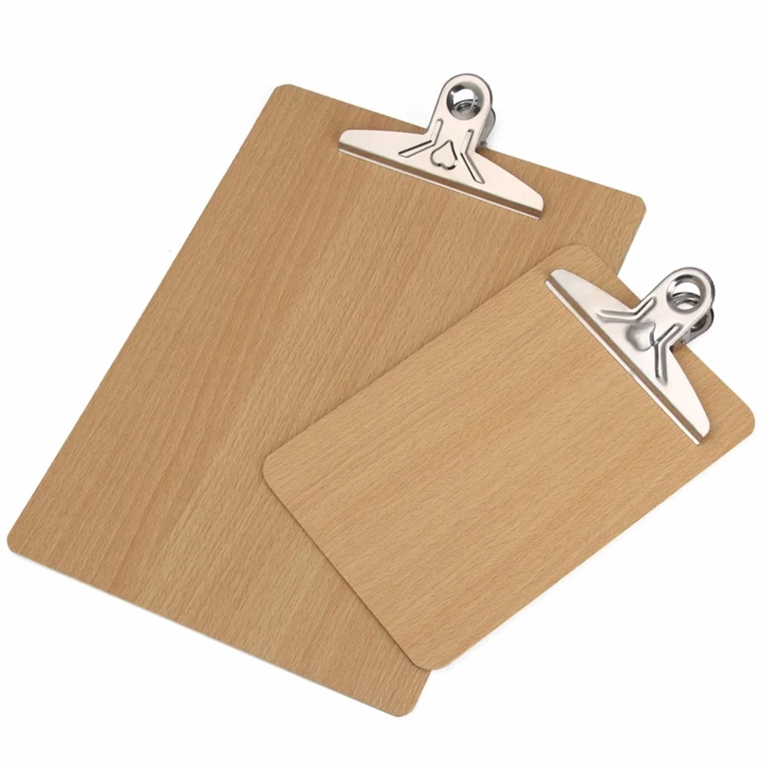 3 pezzi di fogli for appunti in legno, cartelle multifunzionali for con clip in, for appendere, articoli for ufficio per Scuola, Ufficio(A5)