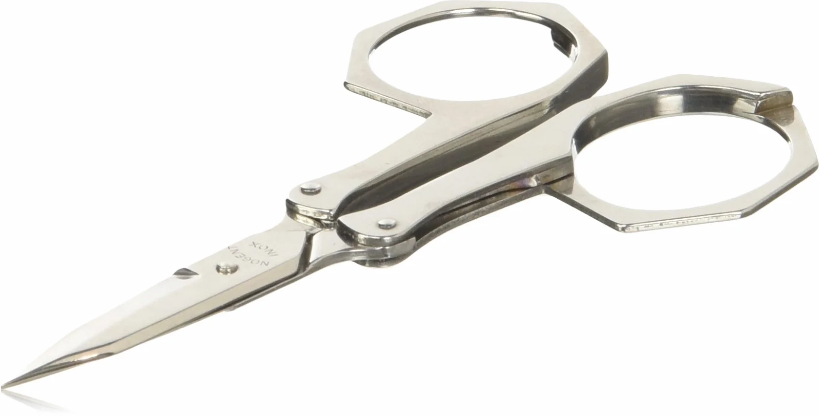 Forbici pieghevoli con astuccio in pelle