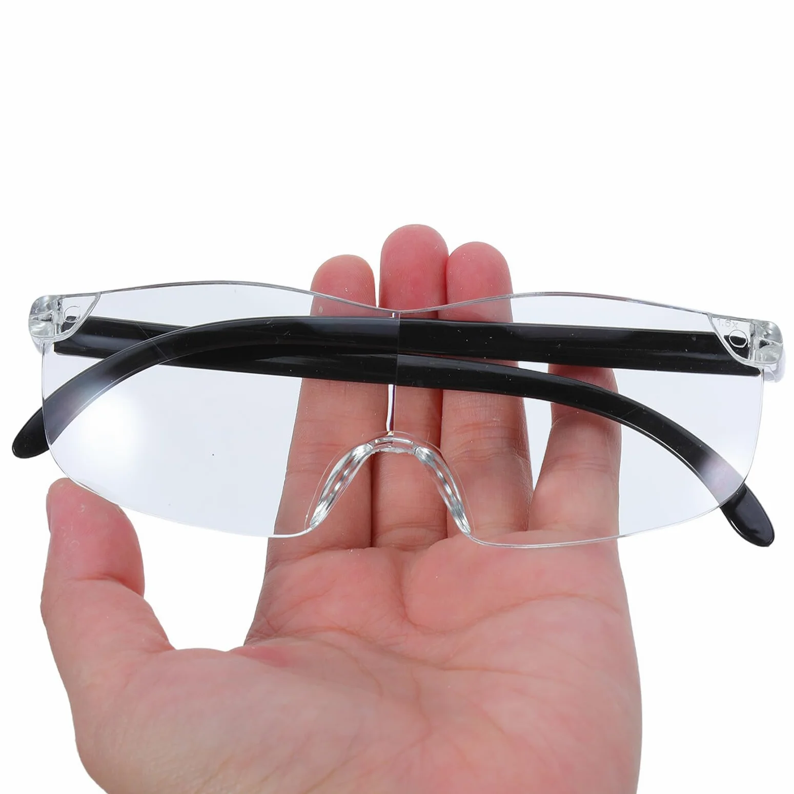 WOONEKY 10 Pezzi Occhiali Ingranditori da Lettura Indossabili per Anziani Lenti Hd per Tv Computer e Lavori di Cucito Montatura Leggera con Fascia Regolabile per Maggiore Comfort e