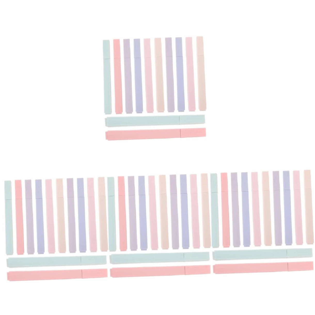 48 Pezzi Evidenziatori Colorati Morbida Punta Scalpello Penne per Studio e Colori Vivaci Pigmenti Base d Asciugatura Rapida per Scuola e Ufficio