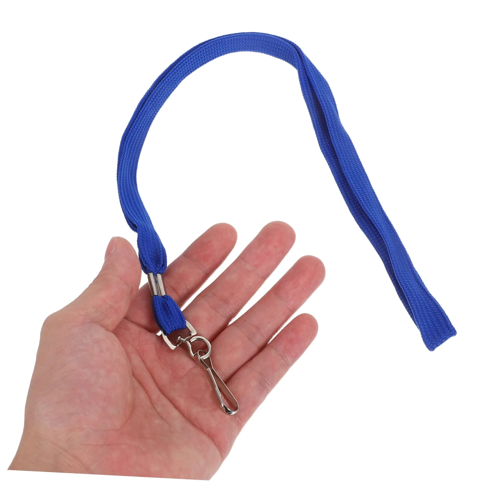 Operitacx 100pezzi Cordino Porta Badge in Corda Intrecciata Con Clip Sgancio Rapido Laccetto Da Collo Antistrappo Per Badge Identificativi Tessere Ufficio Scuola Fabbrica