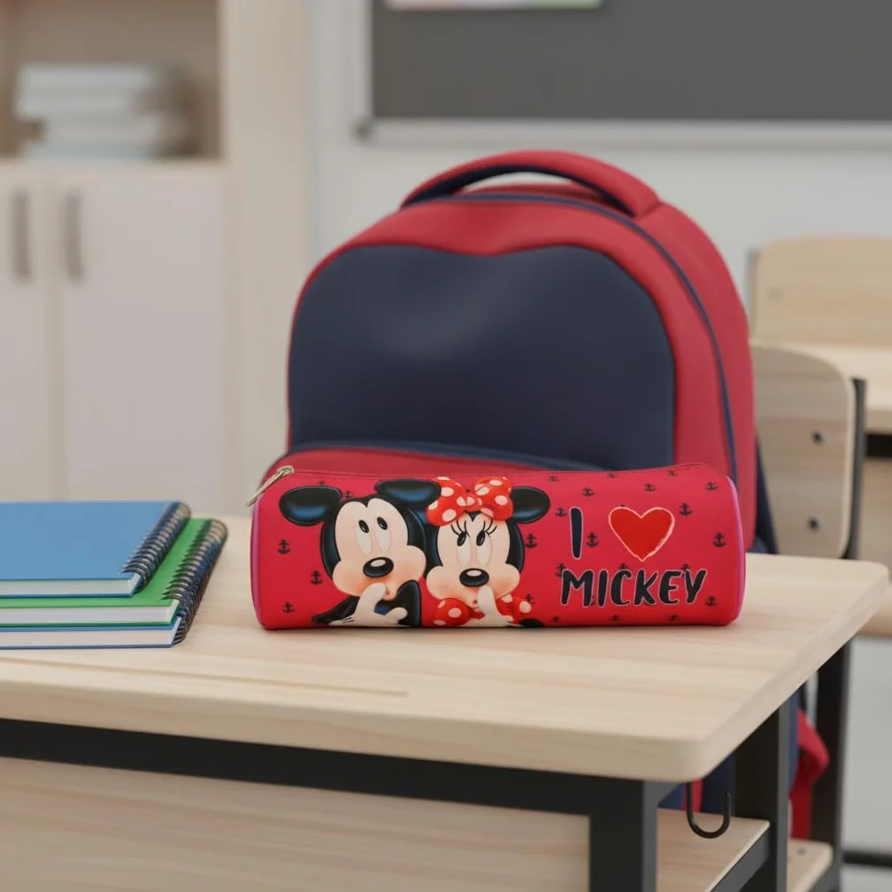 Portapenne Astuccio Borsellino Scuola Bambini 21x7x6cm Minnie Mouse