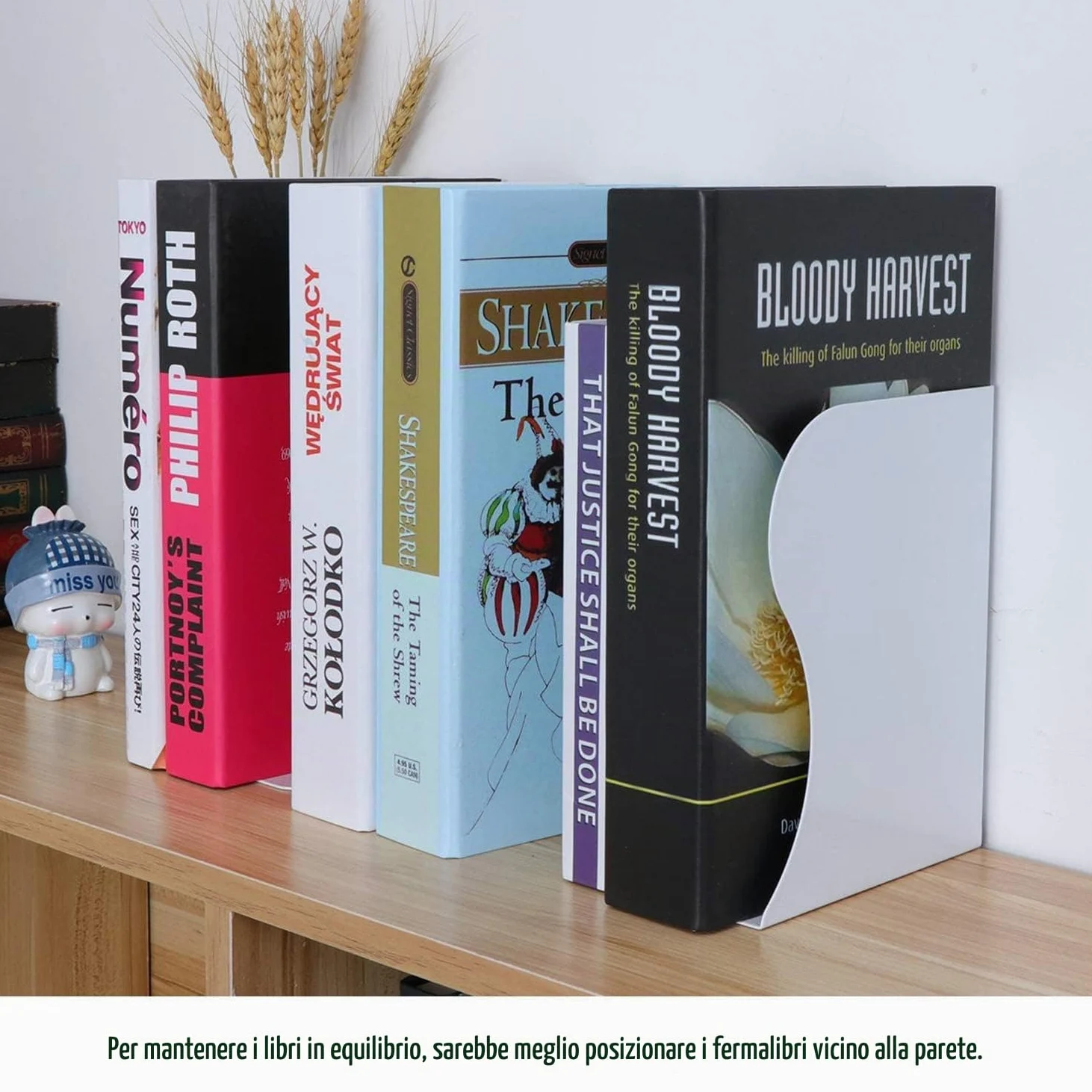 Qualsen 2 Pezzi Fermalibri in Metallo Antiscivolo Regolabile, Per Casa Ufficio Scuola Reggilibri (Nero, Può Essere Esteso Fino a 50 cm) | 2 Pezzi Espandibile 50CM Ferma libri per Libreria, Uffici, Scuole, Soggiorni, Librerie e Biblioteche, Resistente
