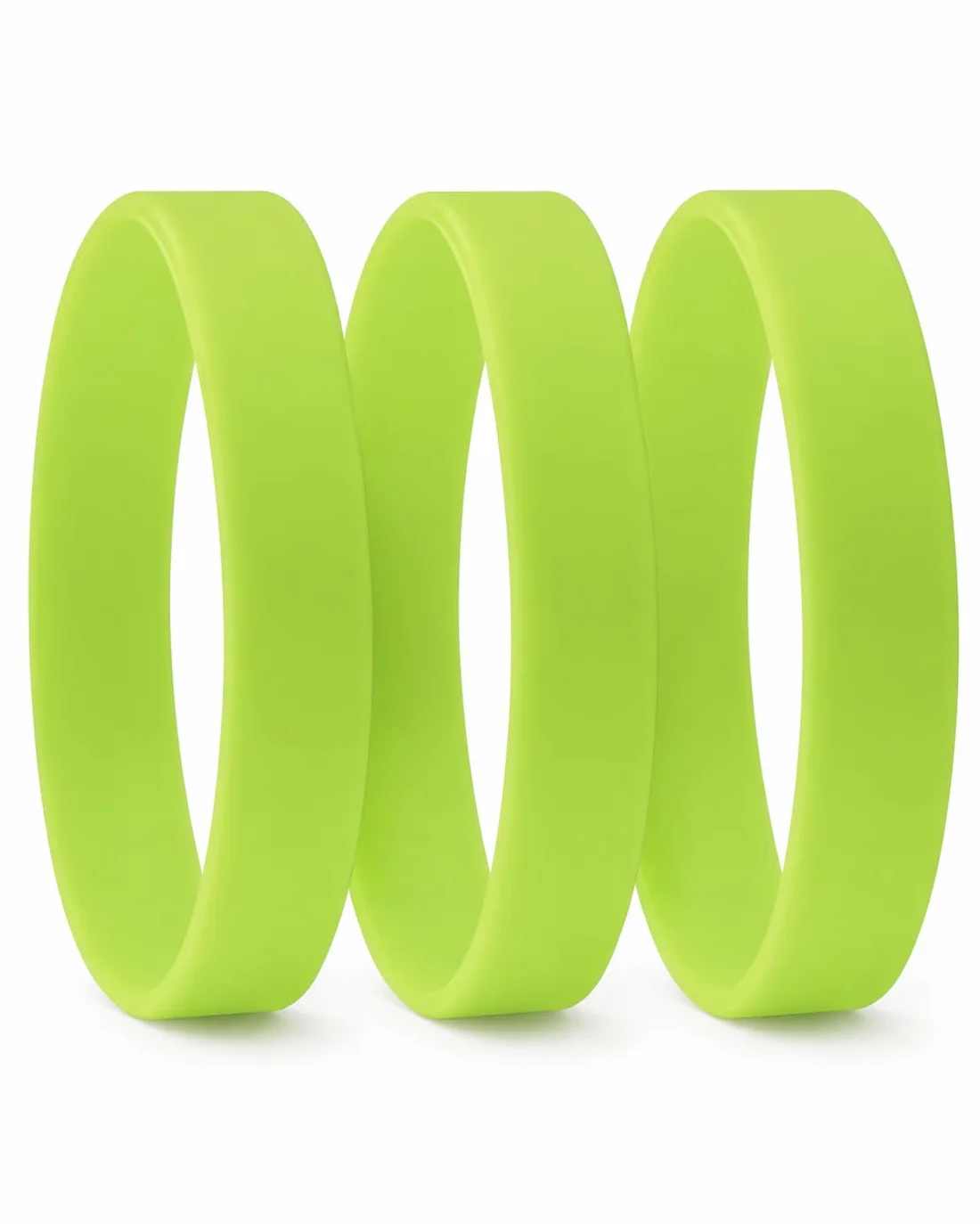 Braccialetti in silicone personalizzabili 200x12x2 mm, serigrafia, 8 colori